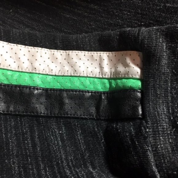 PINK Victoria's Secret Front Full-Zip Side Stripes Black/Gray Hoodie Medium - Picture 10 of 16